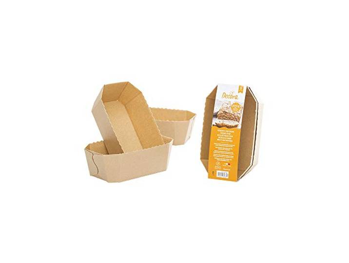 0320185 DECORA BROOD PAPIER-bakvormen 5-delig 15,3 x 8,8 x H 6 cm
