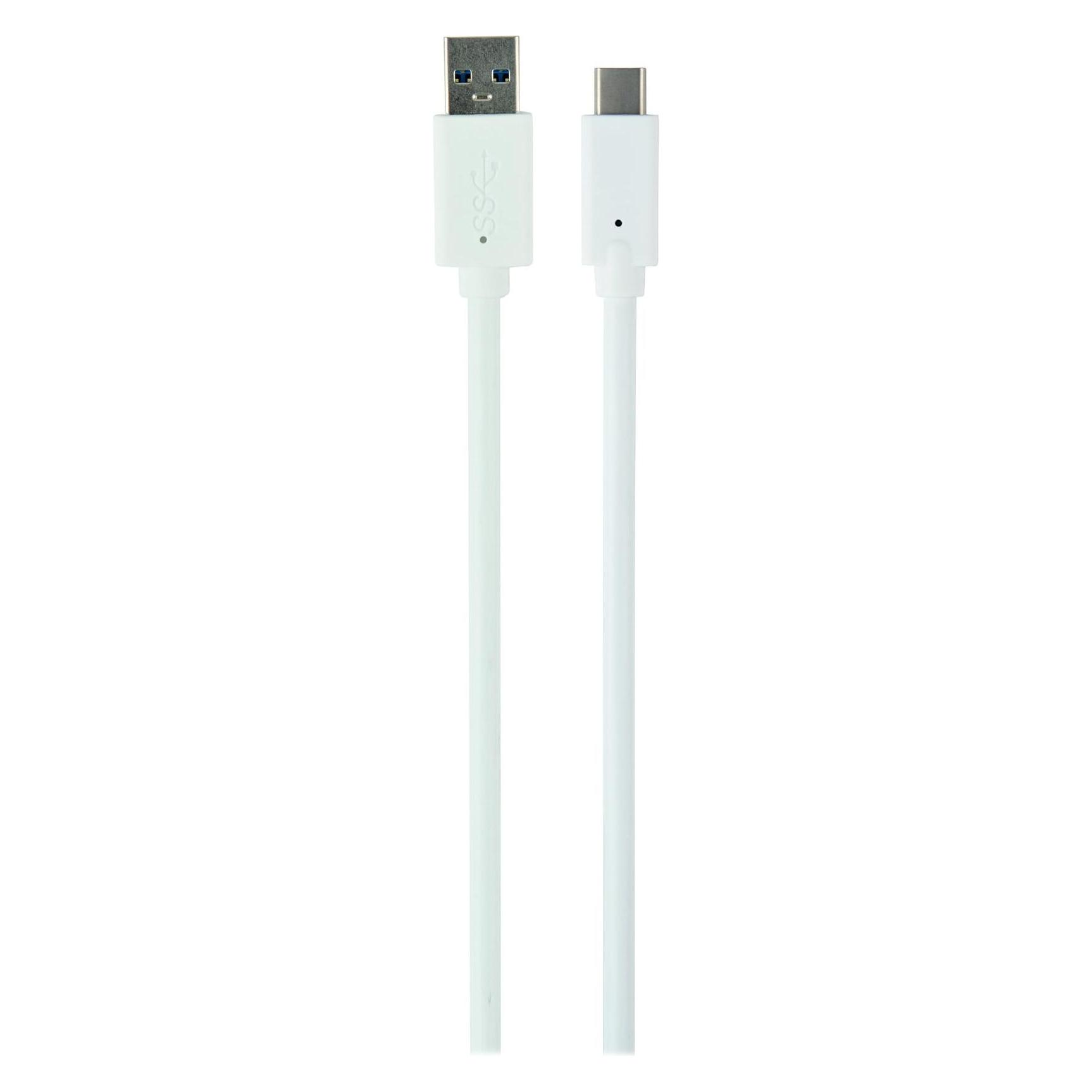 Gembird CABLE USB-C TO USB3 0.1M WHITE/CCP-USB3-AMCM-W-0.1M (0.10 m, USB 3.2 Gen 1, 36 W) (CCP-USB3-AMCM-W-0.1M)