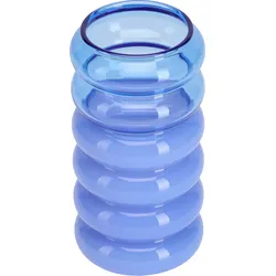 Bubble Vase oder Kerzenständer blau 2in1