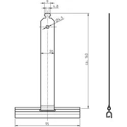 DELTA DORE Befestigungsfeder 140mm ab SW50 4051