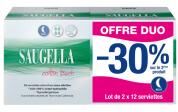 Saugella Cotton Touch Serviettes Nuit Lot 2X12 Serviettes - Lot 2 x 12 serviettes extra-fines avec ailettes