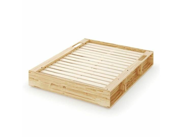 Lit avec rangements bois massif 140x200 cm