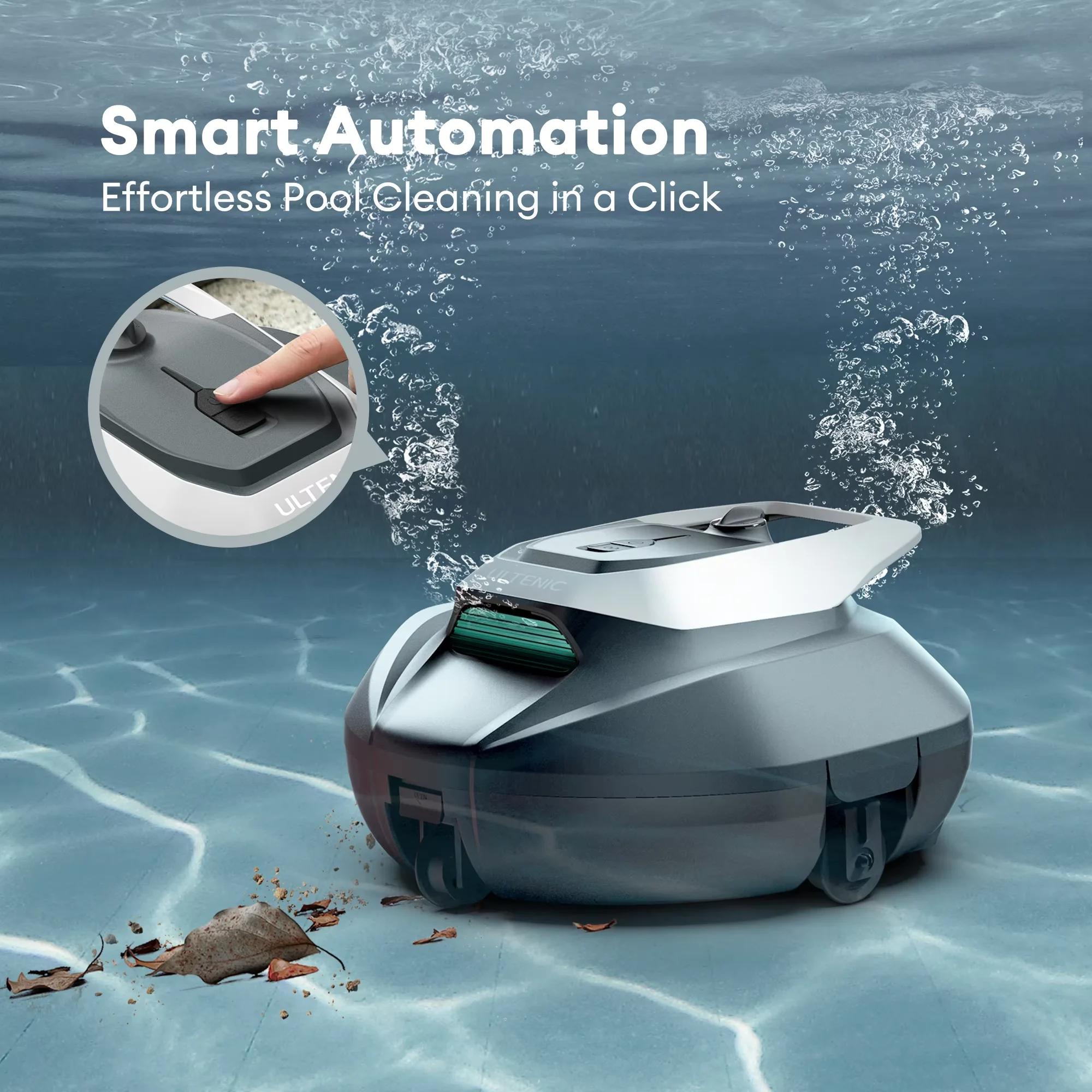 Poolroboter - Pooleco 10s - App-Steuerung - 3 Leistungsstarke Saugmotoren - 90 Minuten Laufzeit - 5200-mAh-Akku - Automatisches Parken - Für Pools Bis 79 m²