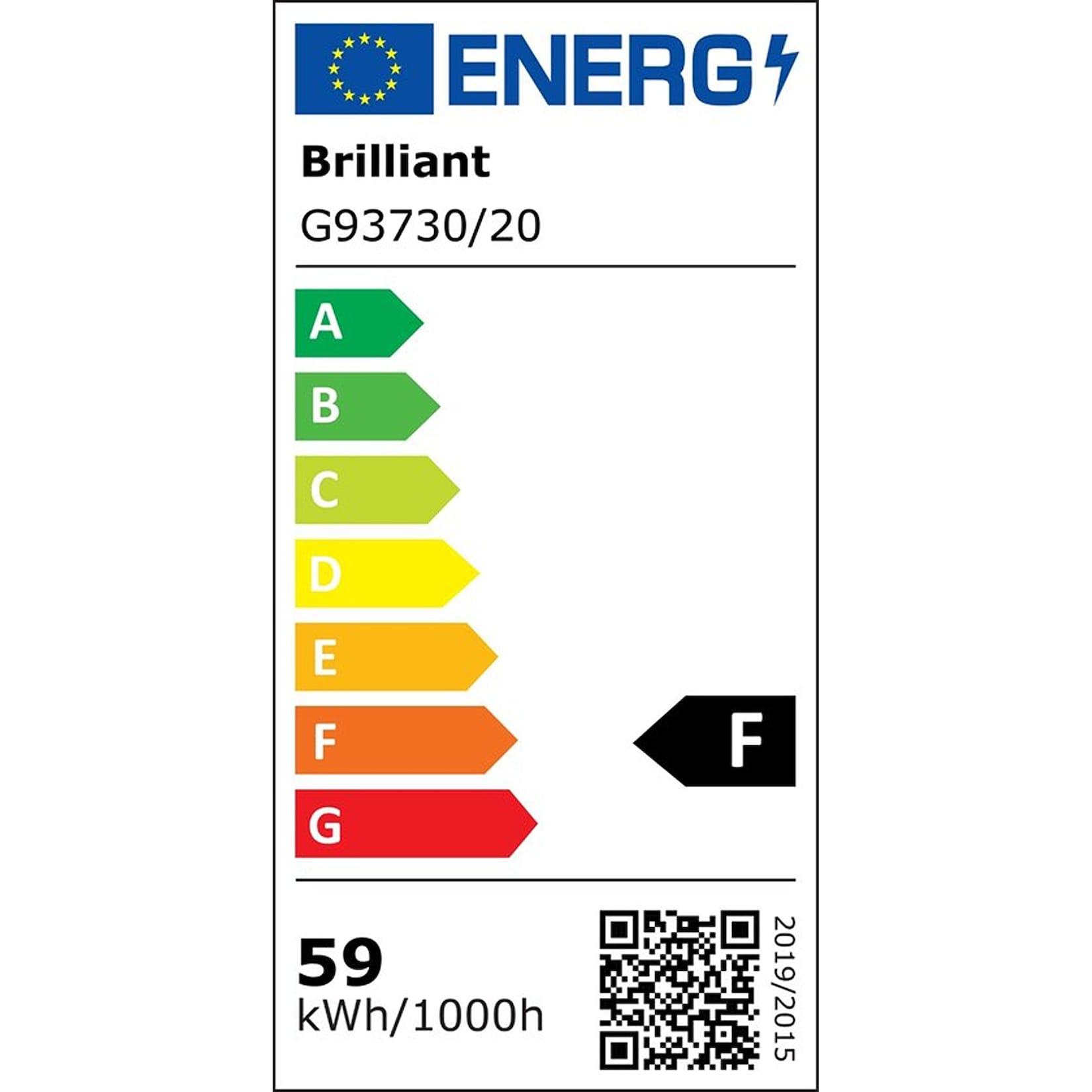 BRILLIANT Cembalo LED Pendelleuchte, dimmbar in 3 Stufen, Deckenlampe höhenverstellbar, warmweißes Licht, energiesparend und langlebig, Hängelampe Esszimmer, 16 flammig, modern in Kaffee Braun