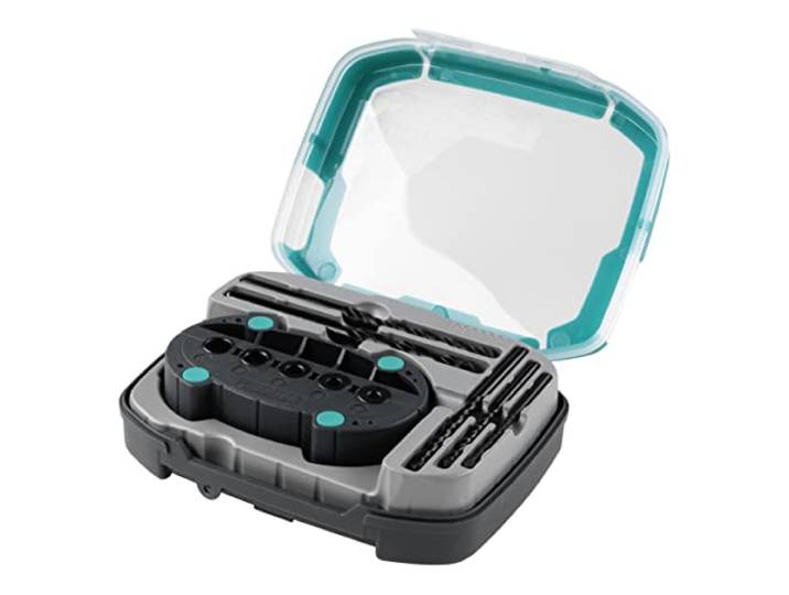 wolfcraft Universeelboorset met boorhulp 6-dlg. I 1000000 I De handige basisset voor het boren van rechte gaten