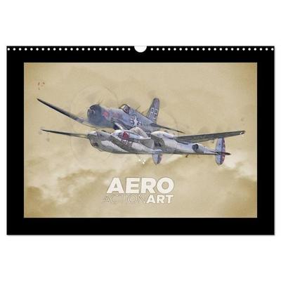 Aero Action Art - Luftfahrt Kunst (Wandkalender 2026 DIN A3 quer), CALVENDO Monatskalender