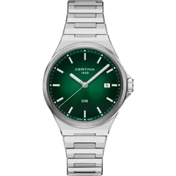Certina DS-7 Quartz C043.410.11.091.00 - Blau mit Sonnenschliff,flaschengrün mit Sonnenschliff,silber - 39mm