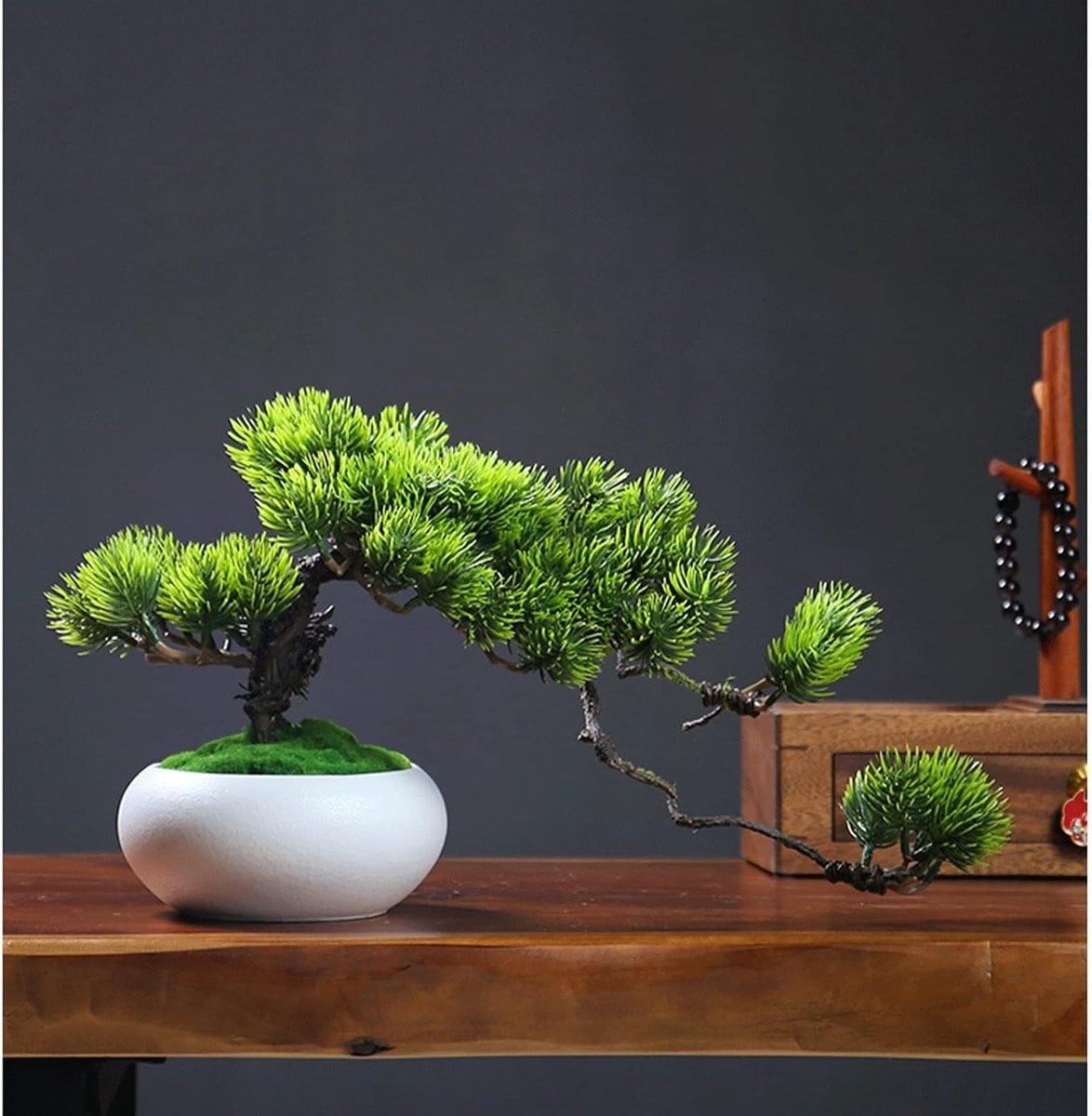 Kunstmatige Bonsai Plant - Kleine Groene Nep Bonsaiboom voor Kamerdecoratie