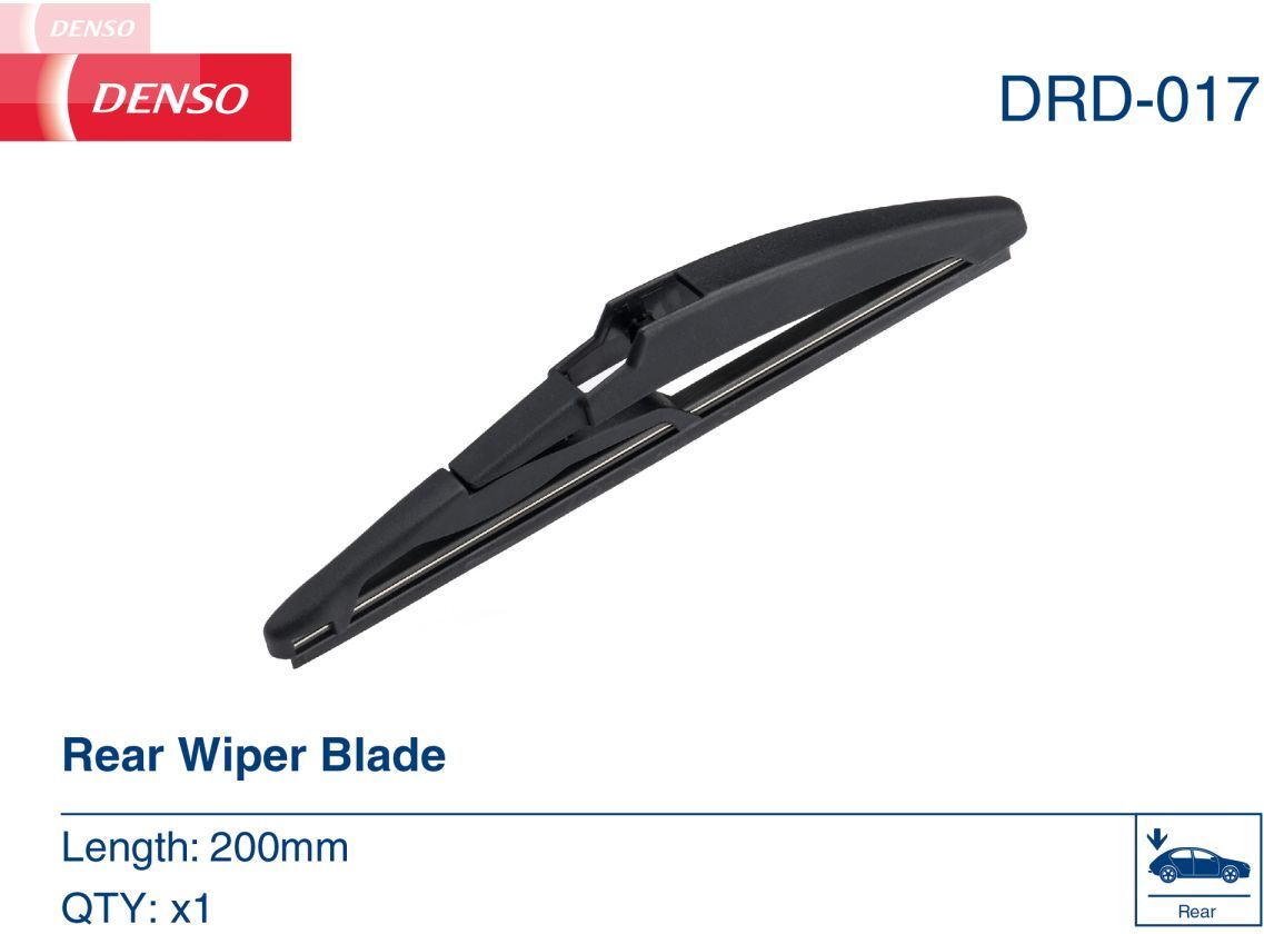 Wischblatt DENSO DRD-017, 200mm, Hinten, 1 Stück