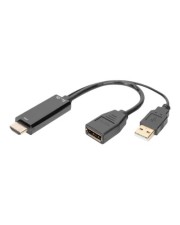 DIGITUS 4K HDMI Adapter auf DisplayPort Schwarz (AK-330101-002-S)