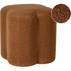POUF Bouclé Goldbraun Mancos