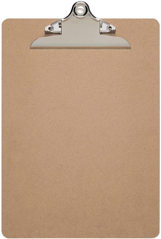 MAUL DIN A4 Klemmbrett aus Holzhartfaser - braun 2392570