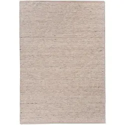 TISCA Webteppich Respect Pain 170 x 240 cm Wolle Grau Hellgrau