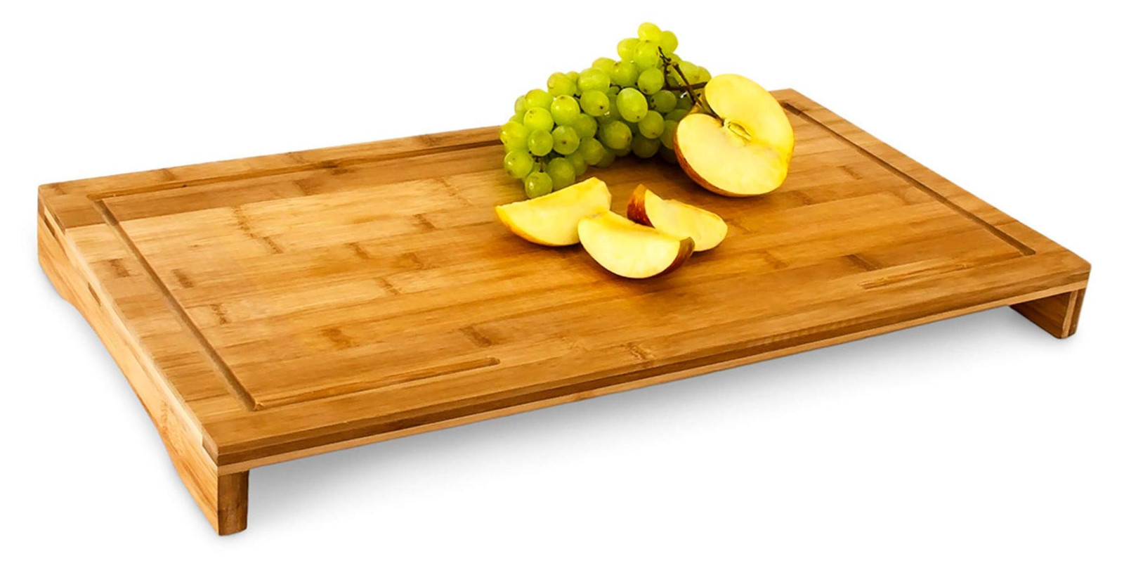 Dripio Bamboe snijplank met opvangrand voor vocht, 52 x 29 cm