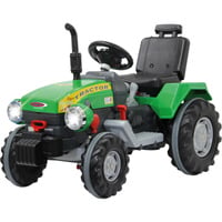 Ride-on Traktor Power Drag, Kinderfahrzeug grün, 12V