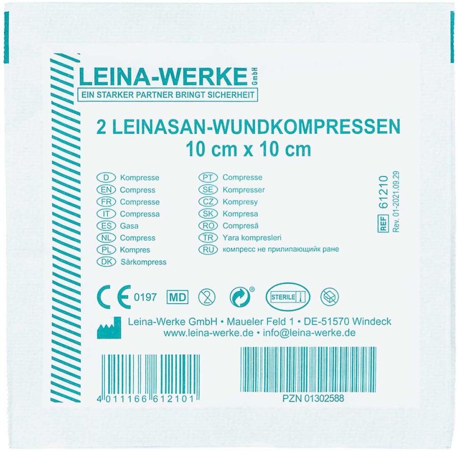 Leina Wundkompressen 10x10 cm steril