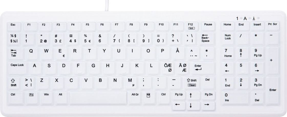 Contour Active Key - Medical Keyboard, Hvid