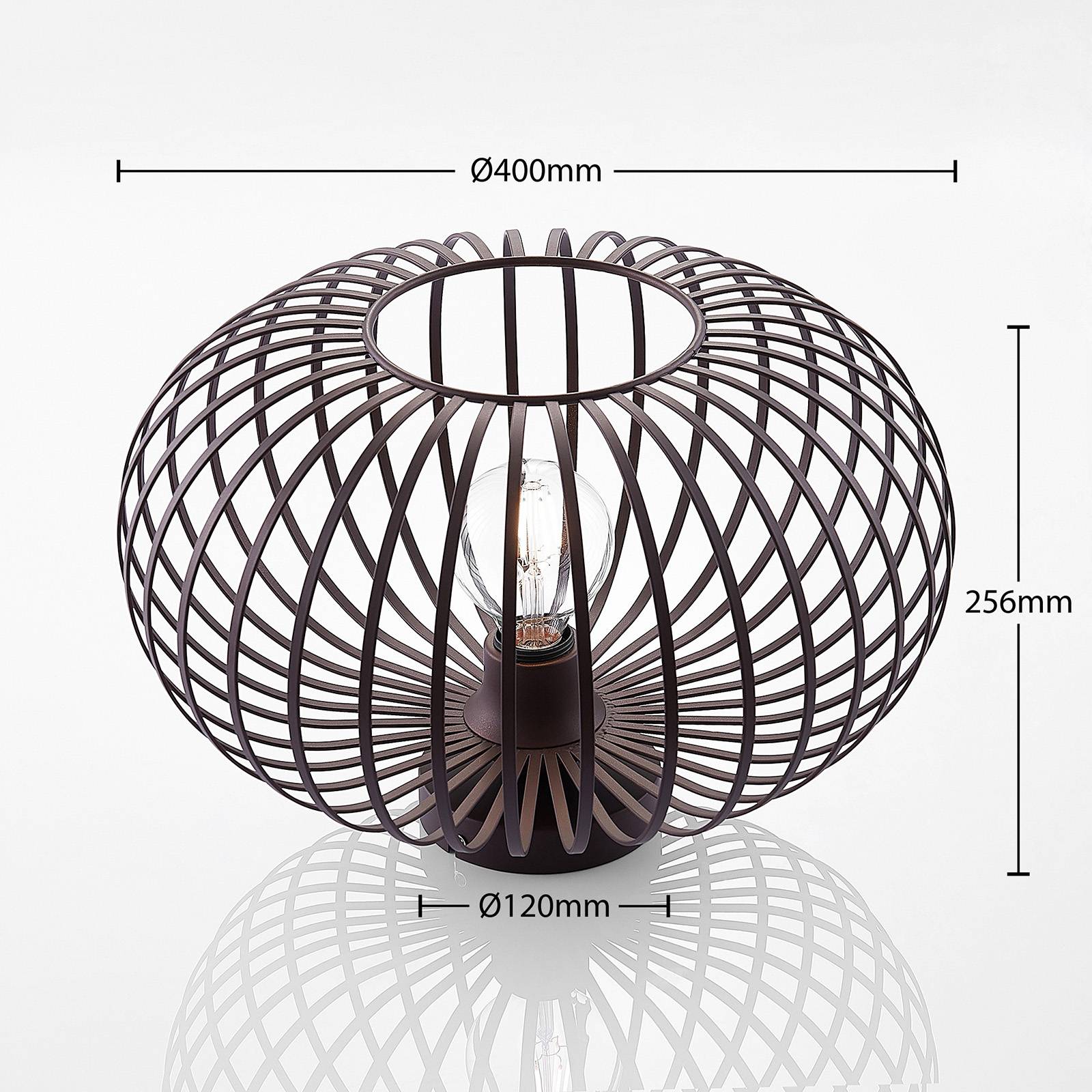 Lámpara de techo Nahele Lindby, atenuable, Salón / Comedor, Metal, Vintage, Lámpara de techo