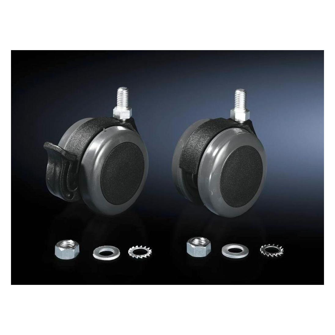 Rittal Twin castors, Type: M12 x 20, /grey (6148000)