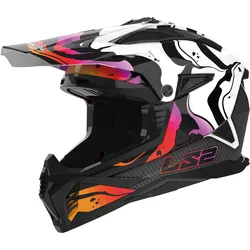 LS2 Fast II MX708 Wash Crosshelm - weiß - XS (53/54)
