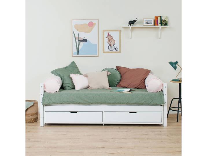 Kojenbett Eco Dream mit Ausziehbett 90 x 200cm Weiß