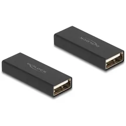 DELOCK Adapter Gender Changer USB 2.0 Typ-A Bu > Bu Metall