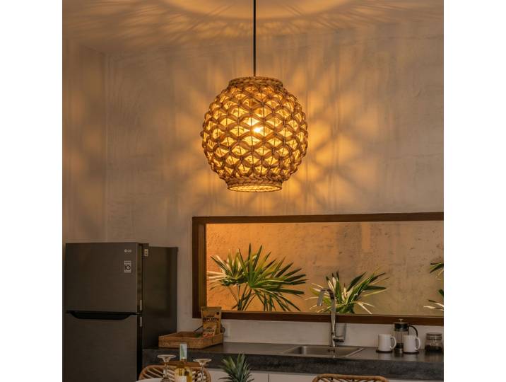Rotan hanglamp Griffin Ø 30,5cm Lyora - 110781