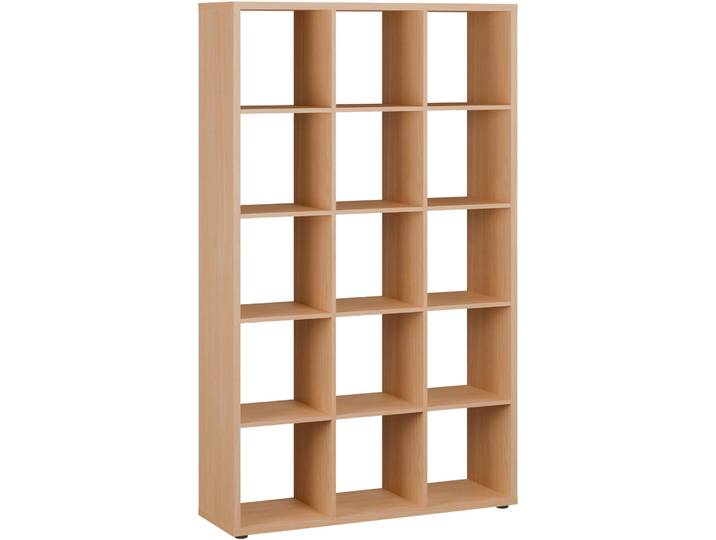 Standregal FORTE Mauro, Raumteiler, sorgt für Stil und Ordnung , eiche, B:107,2cm H:176,3cm T:32,9cm, Holzwerkstoff, Regale, Standregal, 5 Fächer, Jedes Fach ist bis zu 5 kg belastbar, Fachgrösse 33x33cm