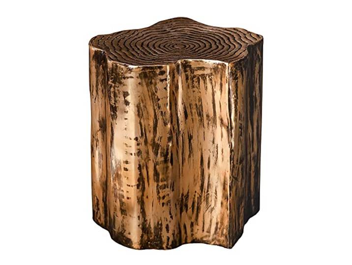 Riess Ambiente Extravaganter Beistelltisch Organic Orient 44cm Gold Baumstamm-Optik Deko Tisch Couchtisch Nachttisch