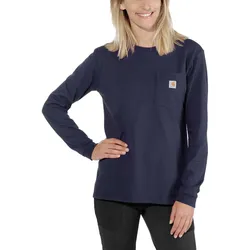 Carhartt workw pocket l/s t-shirt 103244 - navy - L