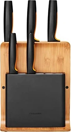 FISKARS Functional Form Bambusblock mit fünf Messern