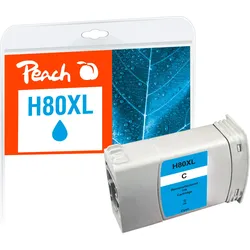 Peach Tintenpatrone cyan kompatibel zu HP 80XL C, C4846A