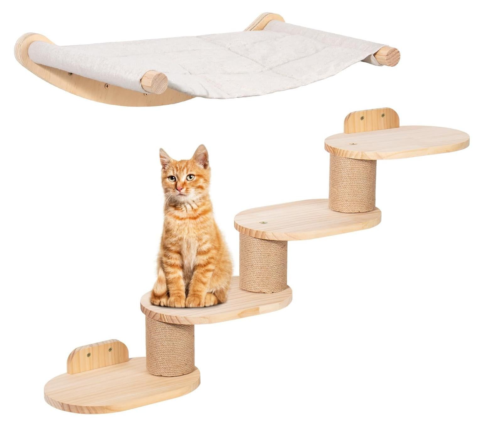 Cat Climbing Wall met Hangmat en Trap