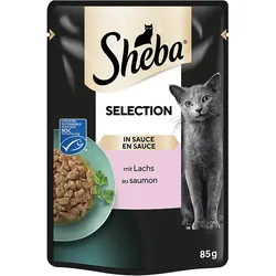 Sheba Selection in Sauce mit Lachs 28x85 g
