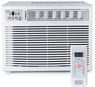 Black & Decker Window or Through The Wall Air Conditioner 18000 BTU, AC Window Unit Cools Up to 1000 Square Feet, White - N/A