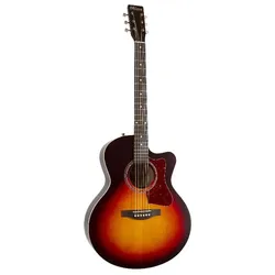 Norman B18 Mini Jumbo CW Cherry Burst - Westerngitarre