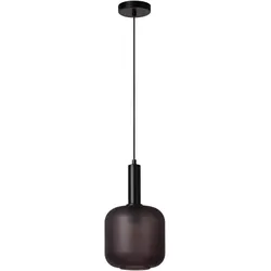 Lucide, Pendelleuchte, hanglamp 1xe27 bruin/zwart glas (E27)