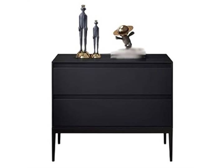 YANG11FAN Vielseitig Nachttisch Schlafzimmer Aufbewahrungsorganisator, Sideboard-Möbel(Schwarz,Klein)