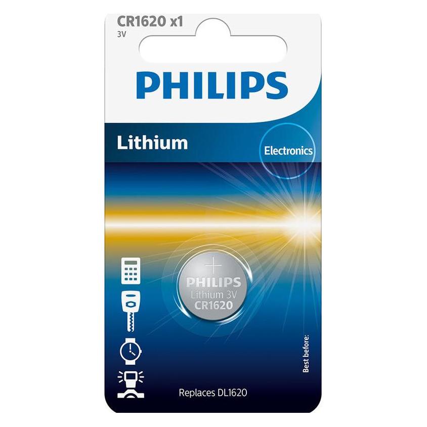 Philips Lithium CR1620 (1 Stk., CR1620, 70 mAh) (4895229106130)