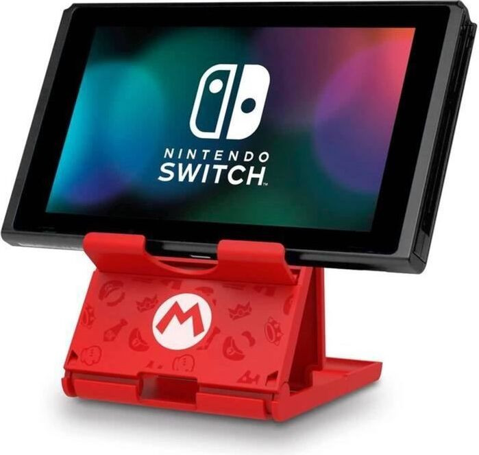Hori NSW-084U Nintendo Switch Oplaadstation Rood B: 200 mm, D: 100 mm