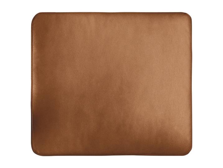 P & B Zierkissen, Cognac, Leder, Echtleder, Semi-Anilinleder, Füllung: Schaumstoff,Schaumstoff, rechteckig, 52x42x7 cm, Made in EU, hochwertige Qualität, Heimtextilien, Wohntextilien, Kissen, Zierkissen