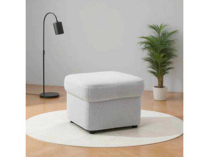 Mid.you Hocker Flores FK, Silber, Kunststoff, Uni, quadratisch, 60x42x60 cm, FSC Mix, Wohnzimmer, Hocker, Sitzhocker