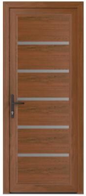 VDOMDOORS Manux 8415 Walnut uPVC Exterior Door
