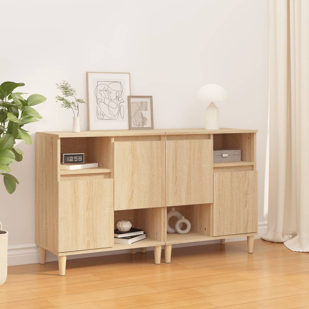 George Oliver Derron 60 cm W Sideboard Sonoma Oak 70cm H X 60cm W X 35cm D