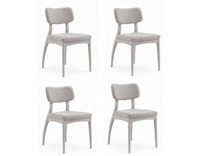 JVmoebel Sitzgruppe Esszimmerstühle Polsterstühle Designerstühle Designer-Stil, (4-tlg), Made in Europa