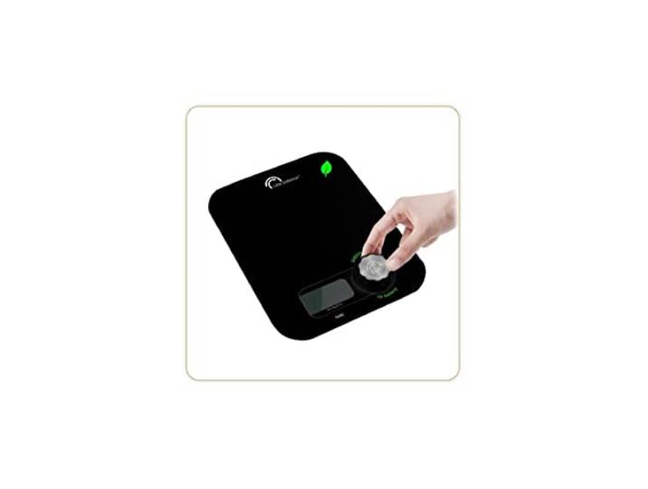 LITTLE BALANCE 8197 Kinetic Flower Noire\, Balance de cuisine sans pile\, 5 kg\, Noire\, Noir