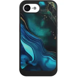 Nivocase Hülle für Apple iPhone 17e Handyhülle NIVOcore Case Schwarz Art Farbverlauf Marmor (Apple iPhone 17e), Smartphone Hülle, Schwarz