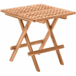 Möbilia »Flair« Gartentisch Teakholz / quadratisch