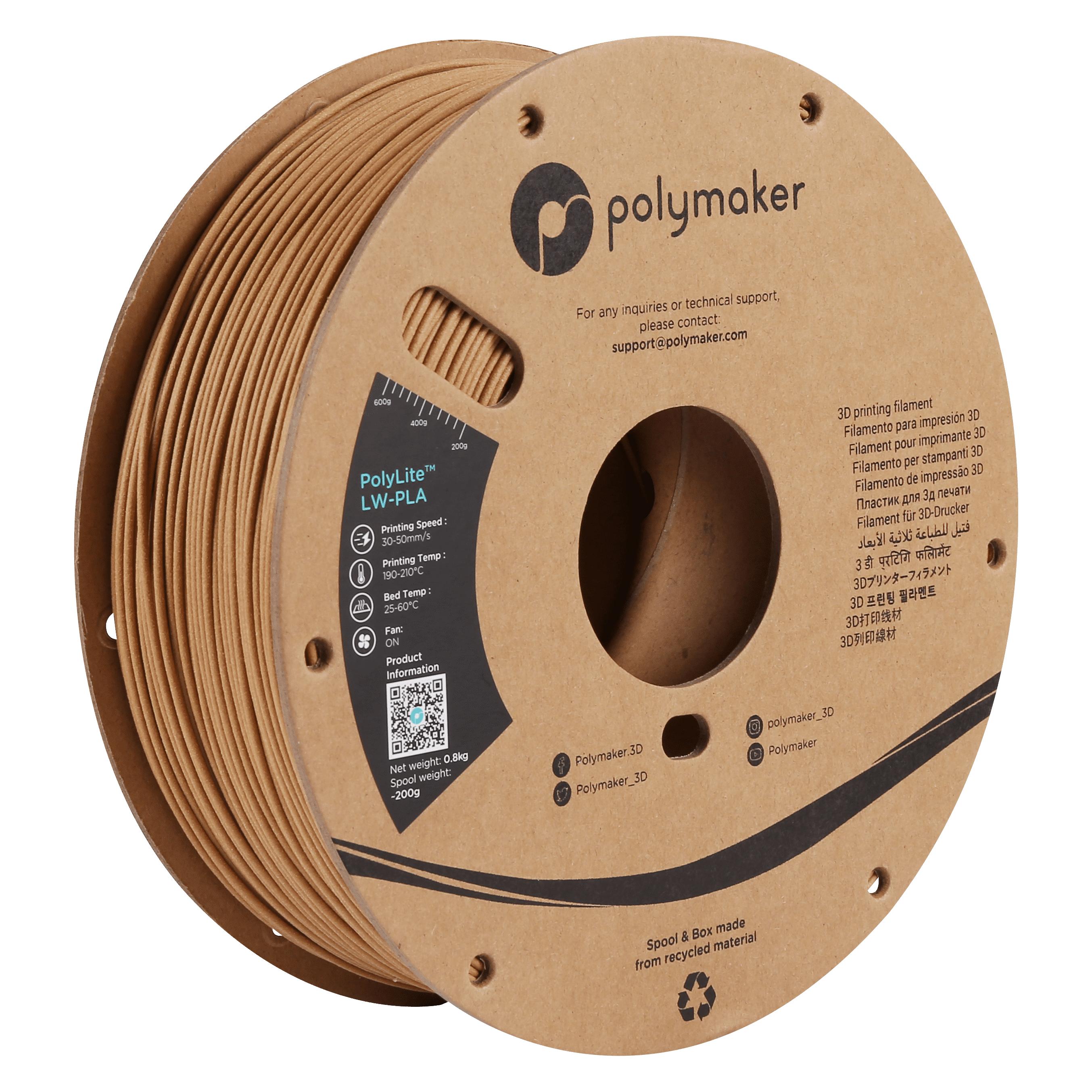 Polymaker PolyLite LW-PLA (800 g, 1.75 mm) (PA08004)