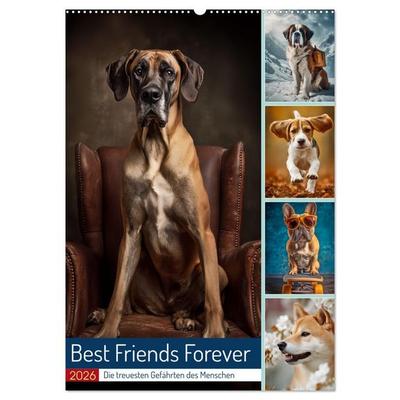 Best Friends Forever (Wandkalender 2026 DIN A2 hoch), CALVENDO Monatskalender